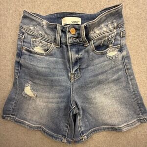 Vervet Distressed Denim Shorts Womens 24 Blue Excellent Cut Off Jean Shorts